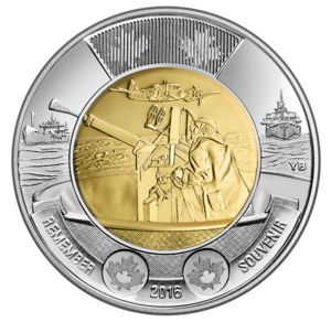 2016 Toonie - Battle of the Atlantic reverse